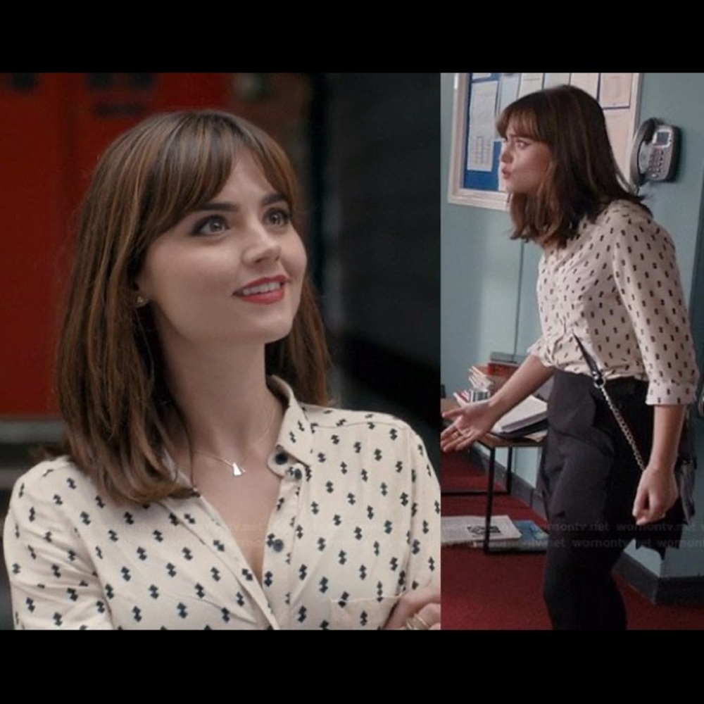 Topshop Double Diamond Button Down 💙💙 Doctor Who